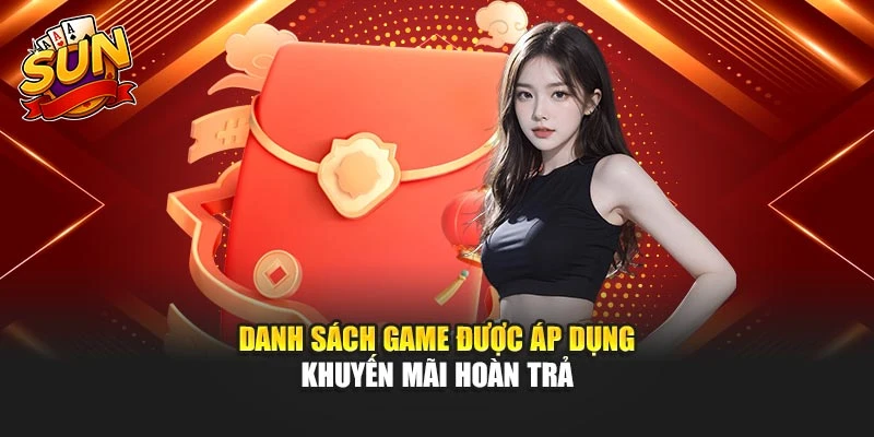 Danh sách game được áp dụng khuyến mãi hoàn trả