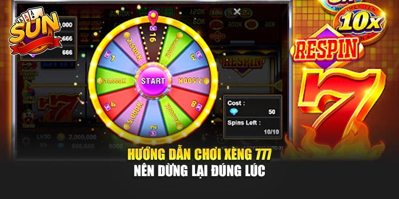 Hướng dẫn chơi xèng 777 nên dừng lại đúng lúc
