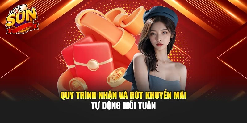 Quy trình nhận và rút khuyến mãi tự động mỗi tuần